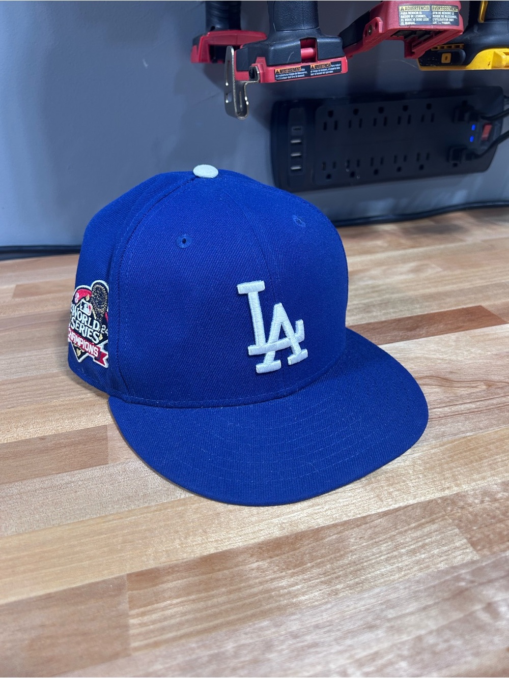 New Era Blue Los Angeles Dodgers Snapback Hat with White LA Logo